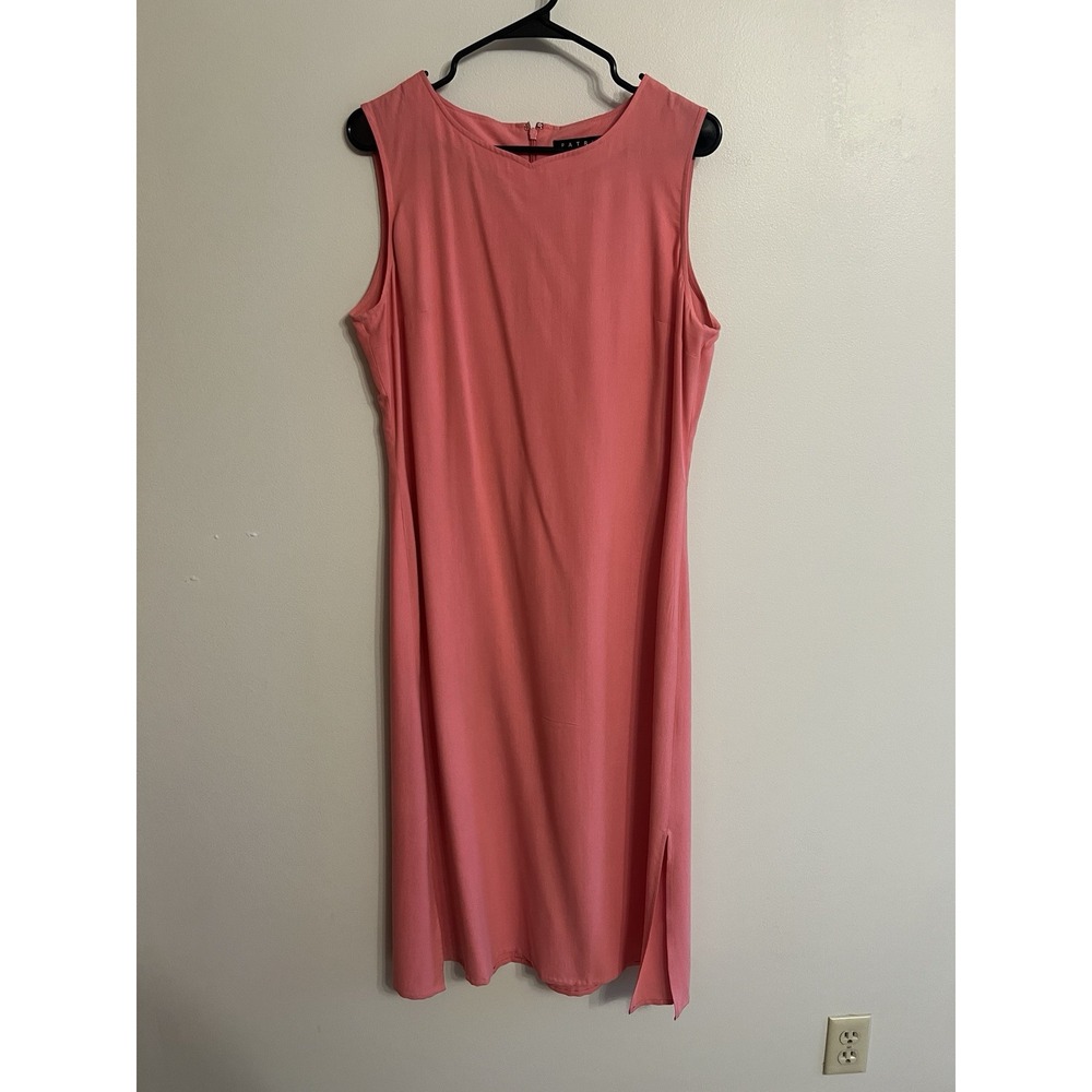 Vintage Patrick Dress Womens Dress Pink 100% Silk 1990's Size 14